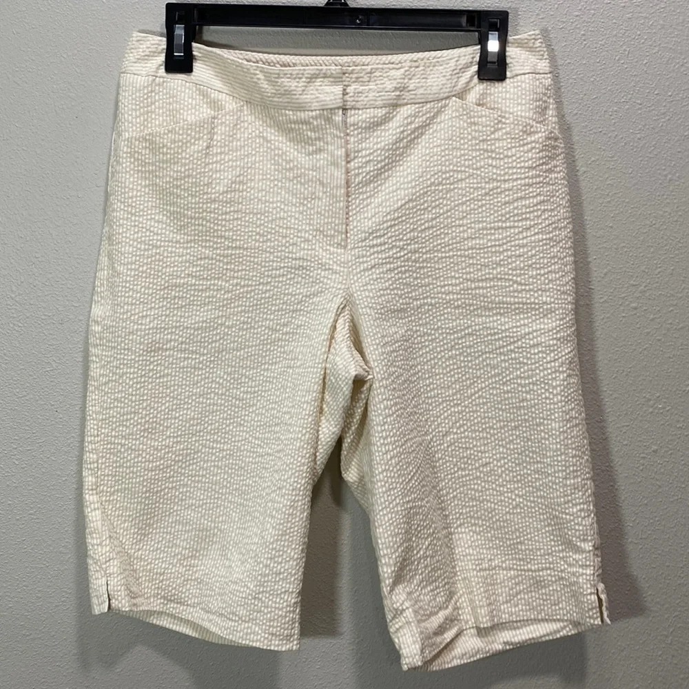 5‎ for $25 Pendleton Seersucker shorts beige white lined